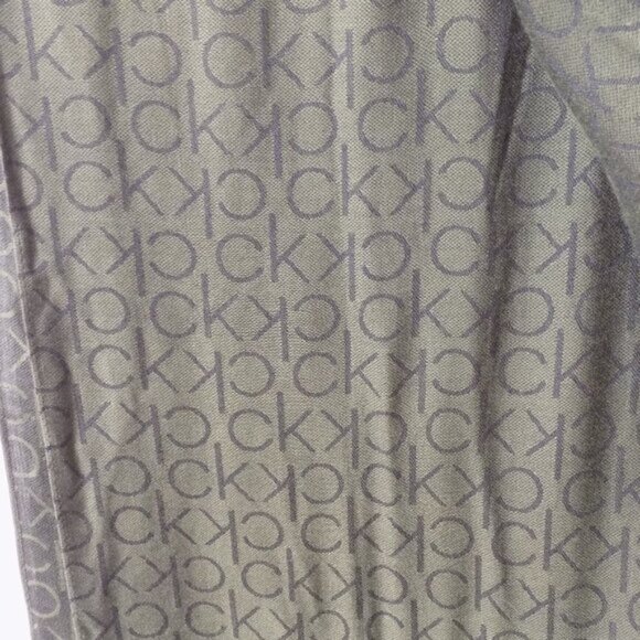 Calvin Klein CK Logo Pashmina Scarf Emerald Green Reversible - Picture 5 of 7